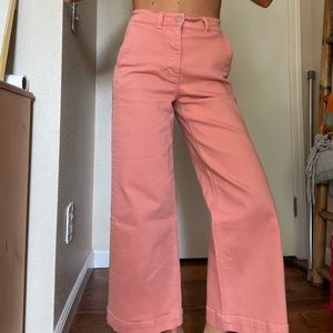 Everlane wide leg pink/orange pants